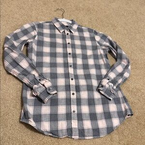 Banana Republic Gray and Pale Pink Shirt